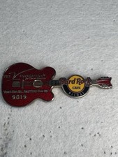 Hard Rock Cafe Biloxi V Foundation Red Guitar Pin