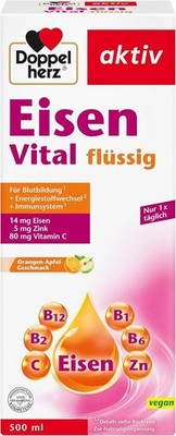 Doppelherz Eisen Vital Immunsystem Unterstützung Nahrungsergänzung 30 Tabletten