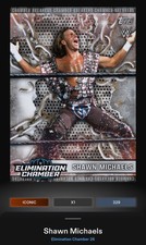 Shawn Michaels - Steel Breakers Iconic - Topps Slam WWE Elimination Chamber 26