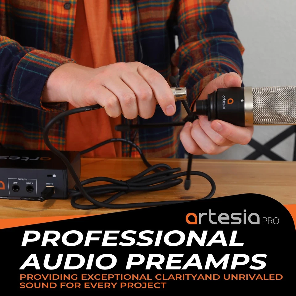 USB Audio Interface 24Bit | 96kHz XLR Input Phantom Power Heavy Duty - Image 3 of 4