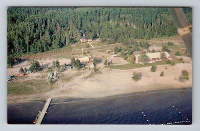 Canada- Foleyet Ontario Aerial View North Miami Lodge Resort PC Vintage Postcard
