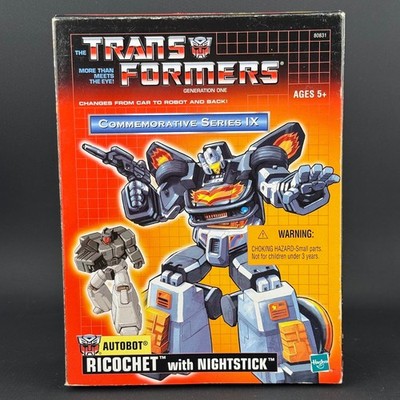 Transformers Commemorative G1 Ricochet complete Hasbro Reissue TRU