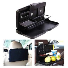 Auto Klapptisch tragbar Universal Getränkehalter Tablett Organizer schwarz