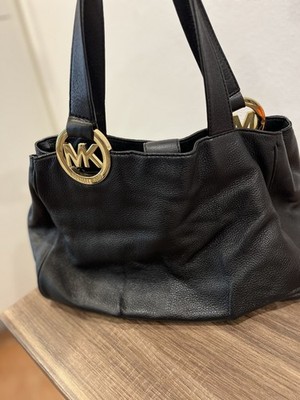 Michael Kors Tasche Schwarz Gold Leder