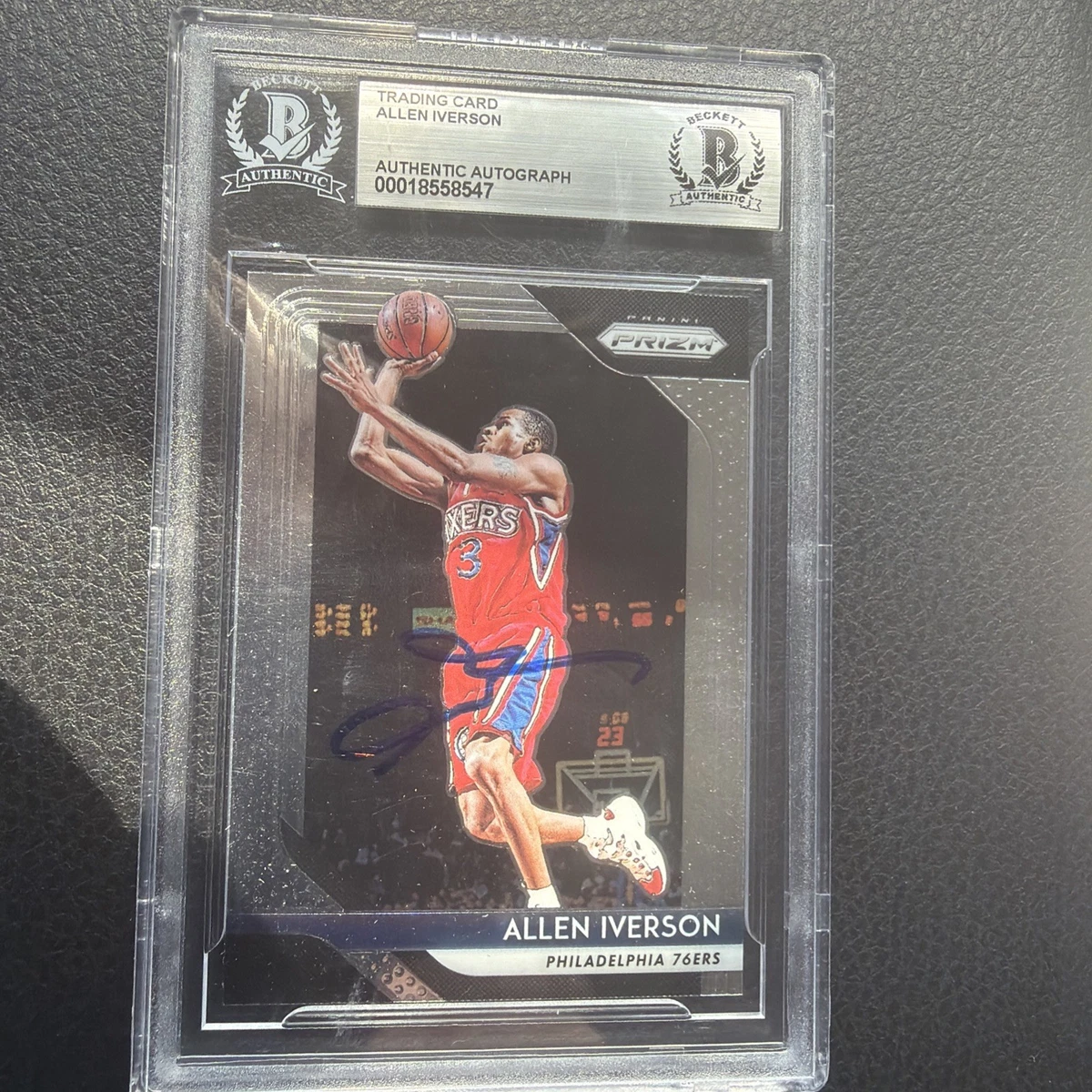 Panini Allen Iverson Basketball Autographed Sports Trading Cards