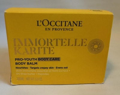 L'Occitane Immortelle Karite Pro Youth Body Care Balm ~ 200mL / 6.9 Oz NIB