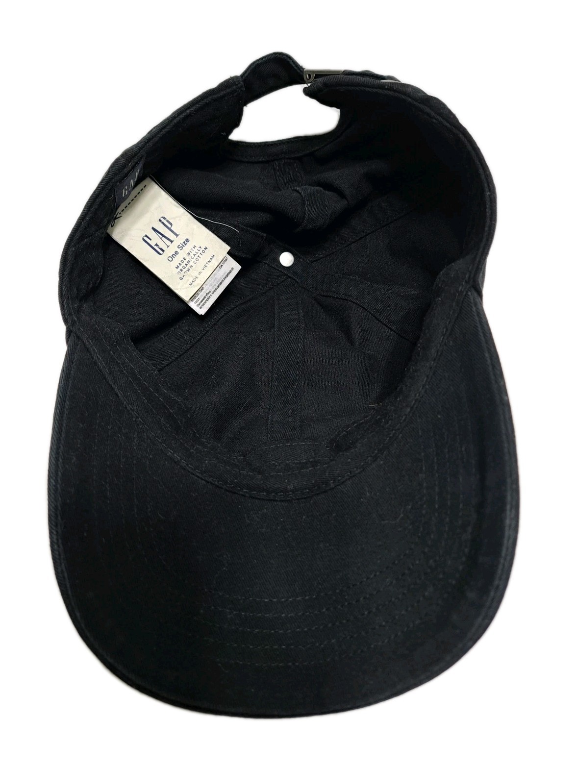 GAP Hat Cap Basic Black Strapback Unisex Dad Moon… - image 5
