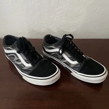 VANS Old Skool A$ap Rocky Worldwide Pack Black Flames Men’s 7.0 - Women’s 8.5