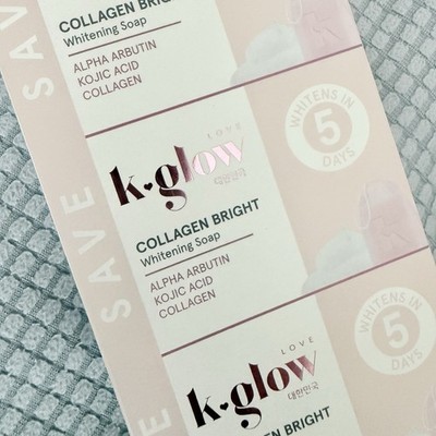 K-Glow Collagen Bright Whitening Soap | 3 Soaps In 1 Box
