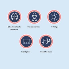 Tapis D'éveil Bébé Piano Smart Stage Détachable Tapis D'éveil Musical Pour Bébé