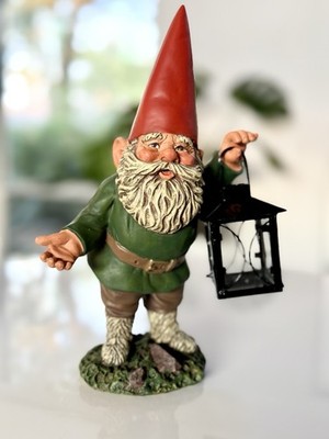 Original Rien Poortvliet Gnome With Light/ Netherlands/TRUE SCALE