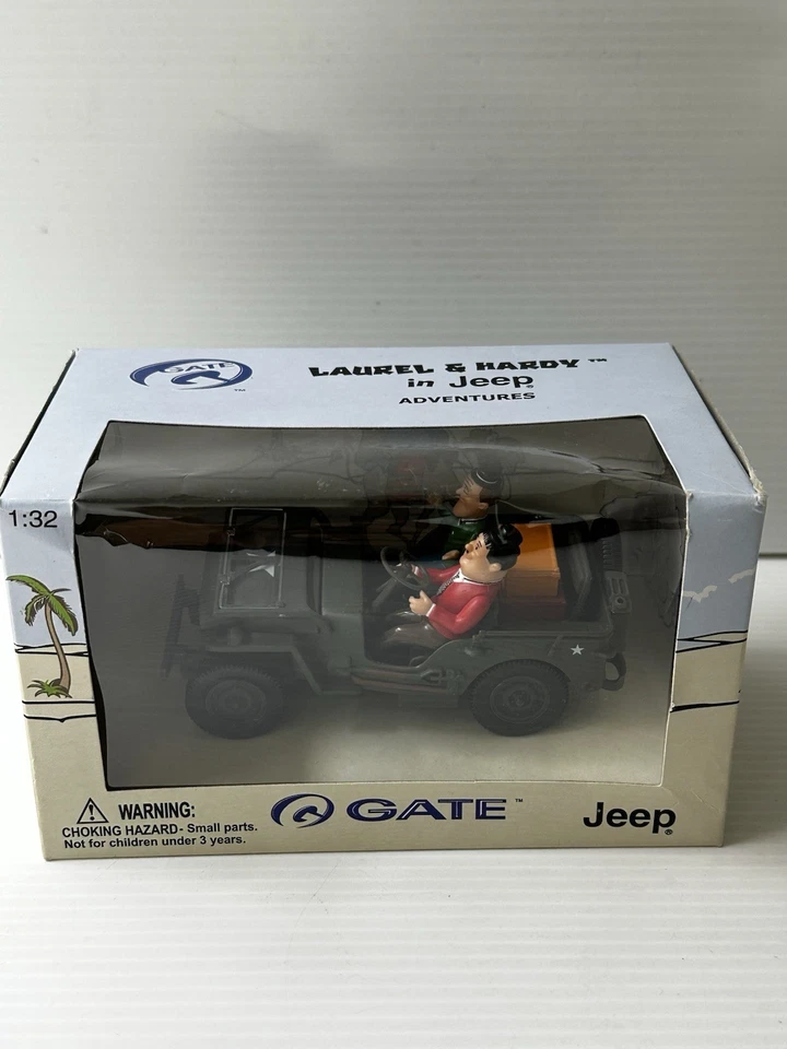 GATE - LAUREL & HARDY - WILLYS JEEP US ARMY - 1/32 DIECAST. - Image 4 of 4