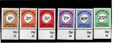 Tristan Da Cunha 1986 Postage Dues set SGD16-21 MNH