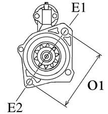 HC-Cargo Anlasser Starter F 032 113 845 12V für PORSCHE 911 Targa 959 Carrera
