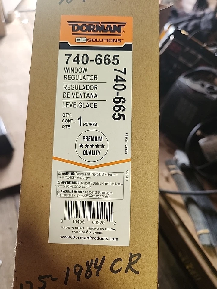 Window Regulator for 2004-2007 Ford Crown Victoria Front Right Passenger Foto 3 de 4