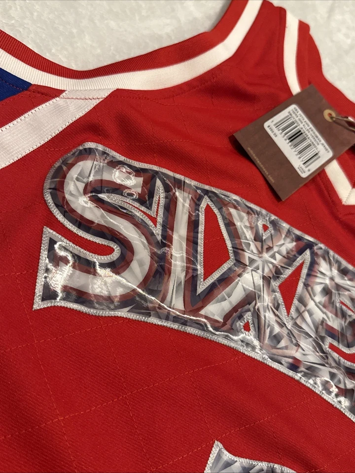Camiseta deportiva Mitchell & Ness 96-97 para hombre Allen Iverson 75 aniversario diamante grande L Foto 4 de 4