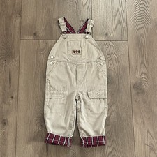 Vintage Gymboree Football Classic Series Tan Corduroy 18-24m Baby Boy Overalls