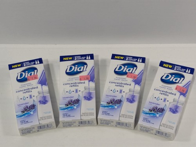 #ad Dial Foaming Hand Wash Concentrated Refills Lavender Scent 4 Pack Makes 8 Bottle $14.99