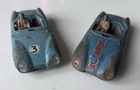 2 x Rare Vintage Corgi Toys Lotus Mark II Le Mans Diecast Racing Cars + Drivers!