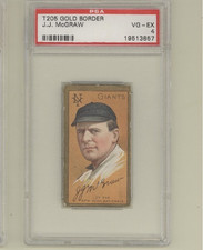 1911 T205 Gold Border John McGraw New York Giants HOF PSA 4