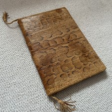 Vintage Genuine Snakeskin Document / Portfolio Folder - holds A4 paper 