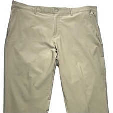 Adidas Golf Pants Mens 40x29 Khaki Tan Stretc...