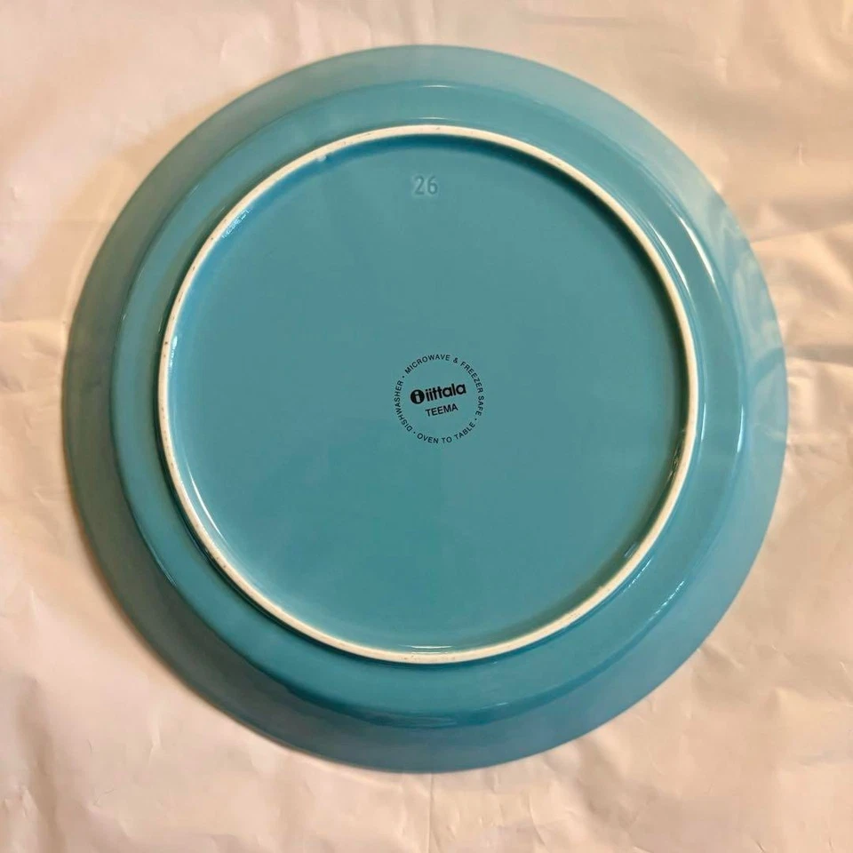 Juego de pares de platos de cena turquesa Iittala Teema 26 cm #2 Foto 2 de 3