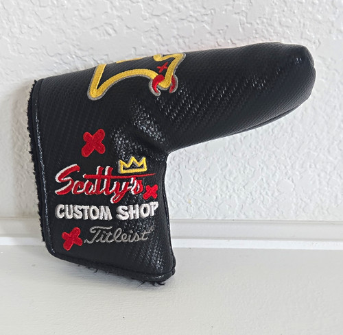 Scotty Cameron Titleist Junk Yard Dog Black Embroidered Putter Headcover