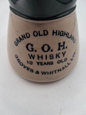 Seltener Green Top Wasserkrug Groves & Whitnall Ltd Salford G.O.H Whisky 