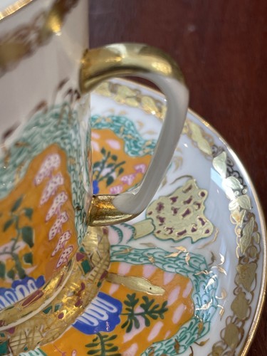 Lomonosov Coffee Cup & Saucer Set 165ml – "Morning" Design, Lomonosov May Form - Picture 3 of 4