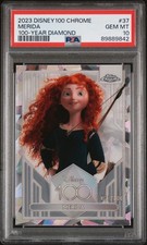 2023 Topps Chrome Disney 100 Merida /100 Diamond Refractor PSA 10 Gem Mint
