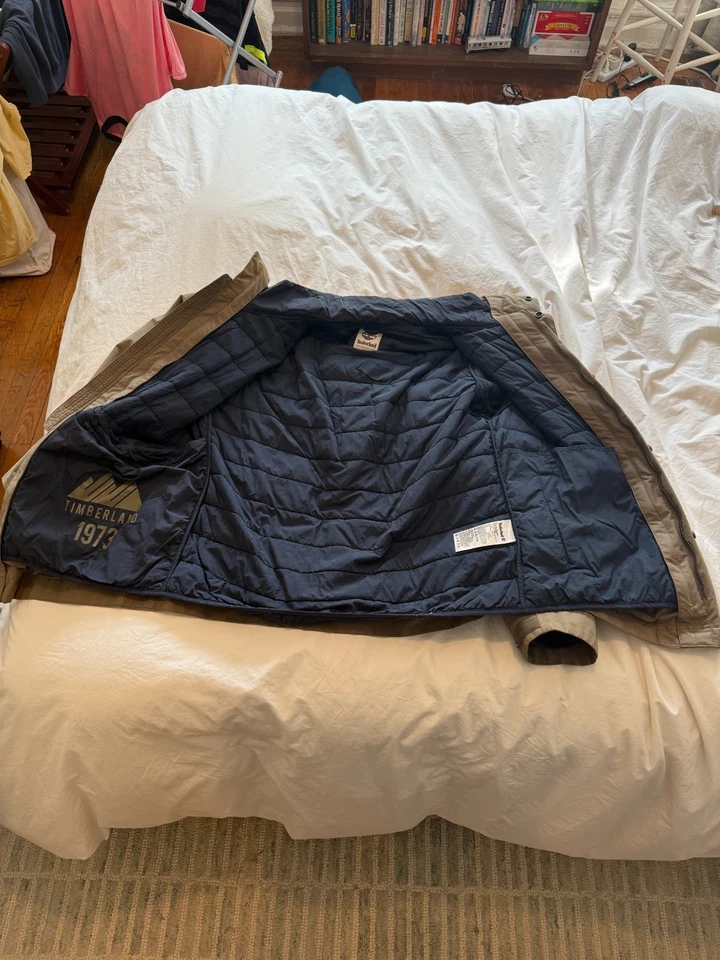 Chaqueta de campo Timberland para hombre - talla L - caqui, varios bolsillos, forro extraíble Foto 4 de 4