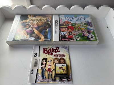 Tangled, My sims und bratz diamondz Nintendo DS Spiele. 