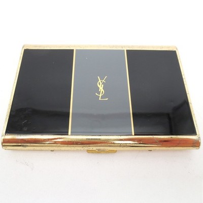 Yves Saint Laurent YSL Vintage Zigarettenetui Kartenetui Schwarz Grau aus Japan