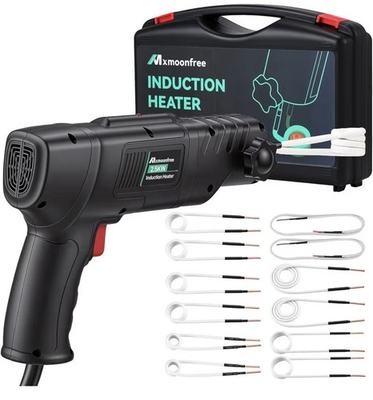 #ad 2500W Induction Heater Kit For Flameless Bolt Heating Tool 110V 12 Coils Case $199.00