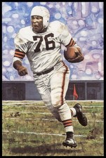 Marion Motley 1991 Goal Line Hall of Fame Art Collection #80 /5000 Browns