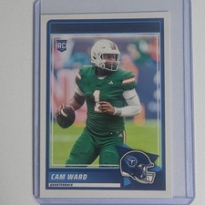 2025 Panini Score Cam Ward #13 Rookie Tennessee Titans Miami Hurricanes
