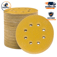 Schleifpapier 125Mm Klett 60 KöRnung 100 StüCk FüR Exzenterschleifer