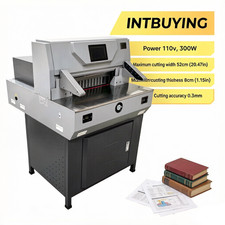Electric Paper Cutter Commercial Book Brochure Trimmer Heavy-duty Cutter 20.4" W