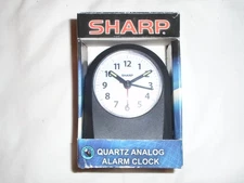Sharp Quartz Analog Alarm Clock - Ascending Alarm Volume Backlight on Demand NEW