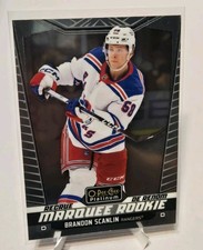 BRANDON SCANLIN RC 2024-25 O-Pee-Chee Platinum ROOKIE card #243 (Rangers)