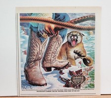 1983 Nocona Boots Mountain Lion Snow Cowboy W...