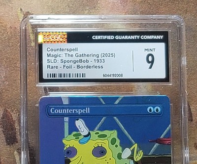 MTG Counterspell #1933 SpongeBob 🌈 Foil Secret Lair CGC 9 Mint | eBay