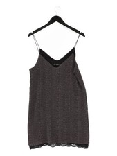 Mango A-Line Midi Dress M in Black