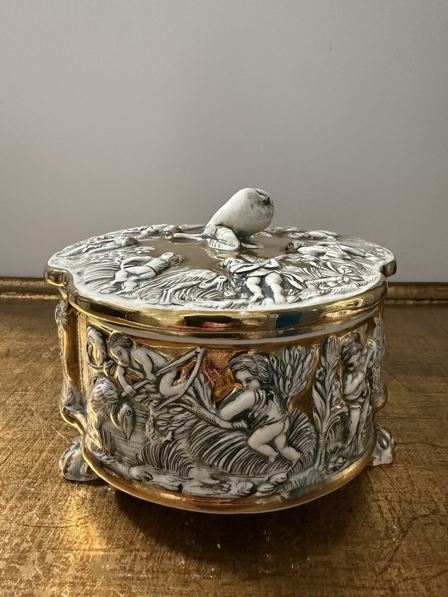 Capodimonte Trinket Box 2244 Italy | eBay