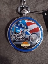 Franklin Mint 1969 "Easy Rider" Harley Davidson Ultimate Chopper Pocket Watch