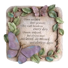 Evergreen Those We Love Don't Go Away Garden Memorial Stone  Outdoor Safe  10-