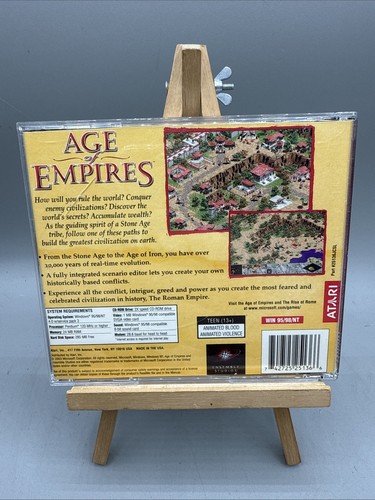 Microsoft PC Atari Game Age of Empires Gold Edition Rise Rome Expansion 2003 CD - Bild 2 von 6