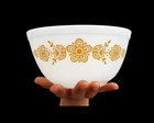 PYREX BUTTERFLY GOLD #402 BOWL 1.5 QUART FREE USA SHIP EXCELLENT GENTLY USED
