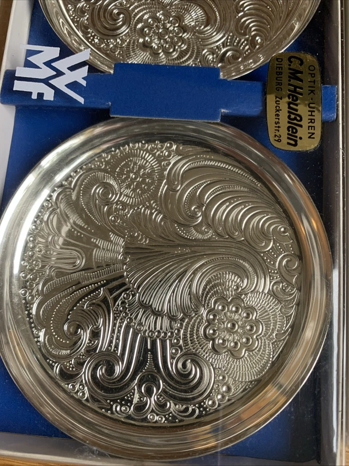 WMF Arabella 4 Vetro Sottobicchieri Argentato Protezione Dall'Ossidazione - Immagine 3 di 4